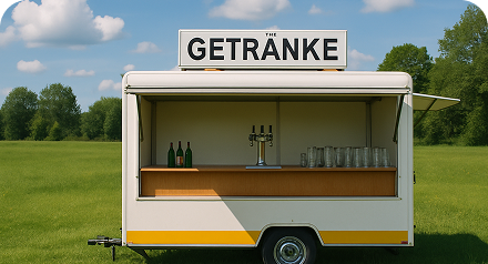 Ausschankwagen - bestückt