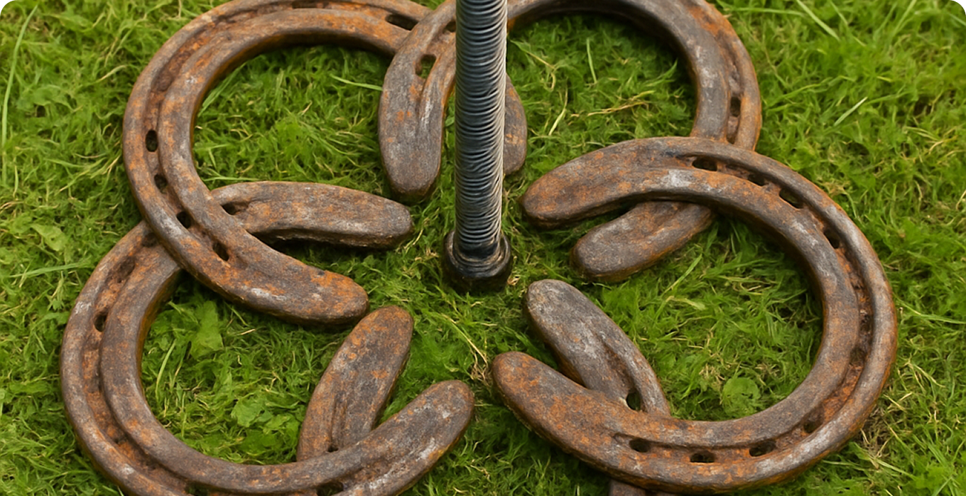 Hufeisenwerfen - Glück liegt im Wurf